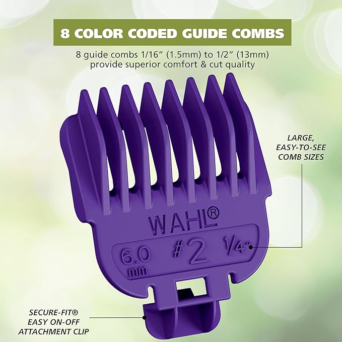 Wahl Color Pro All in One Rechargeable Cordless Color Coded Beard Trimmer with Detail Eyebrow Trimmer and Rotary Nose Hair Trimmer for Men- Model 3025945