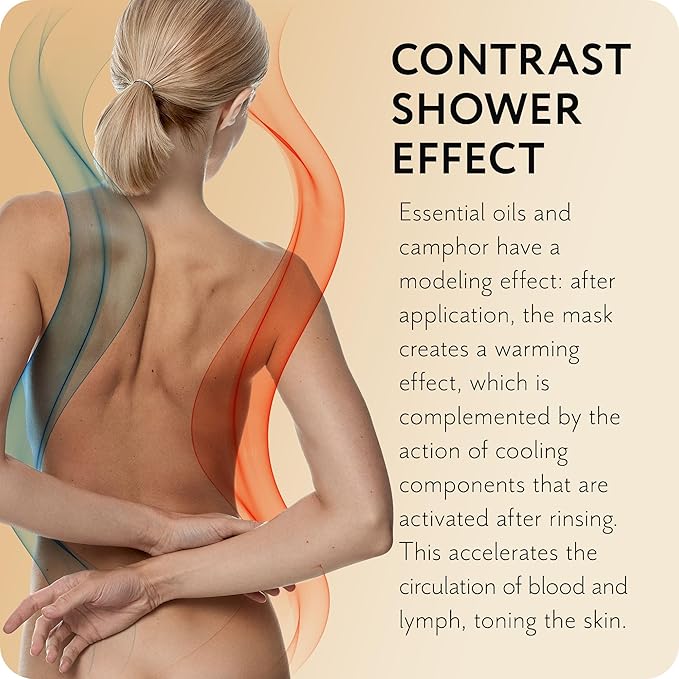 The Act Body Hot Wrap Mask - Firming and Hydrating Body Mask & Wrap for Thighs and Legs, Smooth Skin Effect with Warming & Cooling Sensation, Hot Cream, Self-Care Gift, 8.8 oz