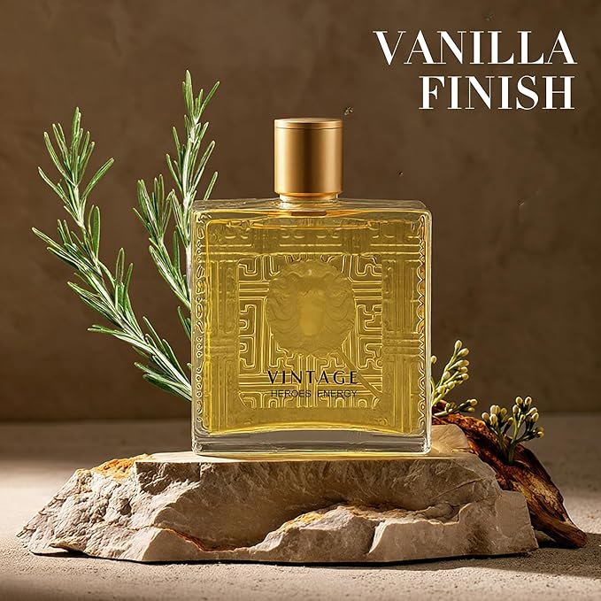 Vintage Heroes Energy - Cologne For Men - Long-Lasting Eau de Parfum with Natural Extraction - 100ml