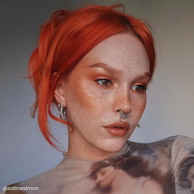 Arctic Fox Semi-Permanent Hair Dye, Vegan & Cruelty-Free, Vibrant Orange Ginger Flare, Ammonia-Free, Conditioning Color for All Hair Types, Long Lasting, 8 fl oz