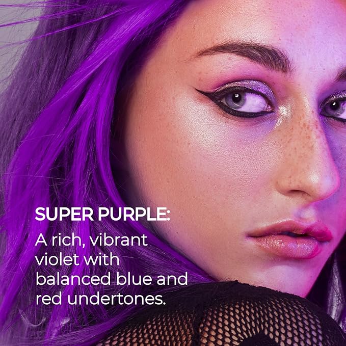 XMONDO Color Super Purple Depositing Mask & Semi-Permanent Purple Dye | Infused with Bond Booster Technology & Hyaluronic Acid for Nourishment, Revitalization & Repair, Vegan Formula, 8 Fl Oz 1-Pack