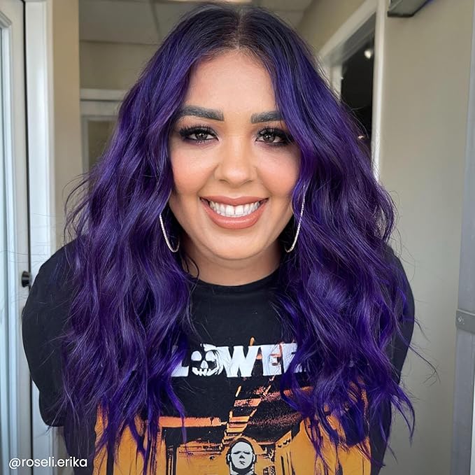 Arctic Fox Semi-Permanent Hair Dye, Vegan & Cruelty-Free, Conditioning, Ammonia-Free, Long-Lasting, Purple AF, For All Hair Types, 8 Fl Oz