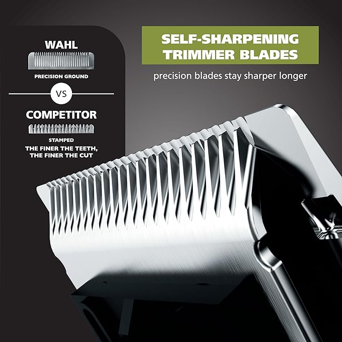 Wahl Color Pro All in One Rechargeable Cordless Color Coded Beard Trimmer with Detail Eyebrow Trimmer and Rotary Nose Hair Trimmer for Men- Model 3025945