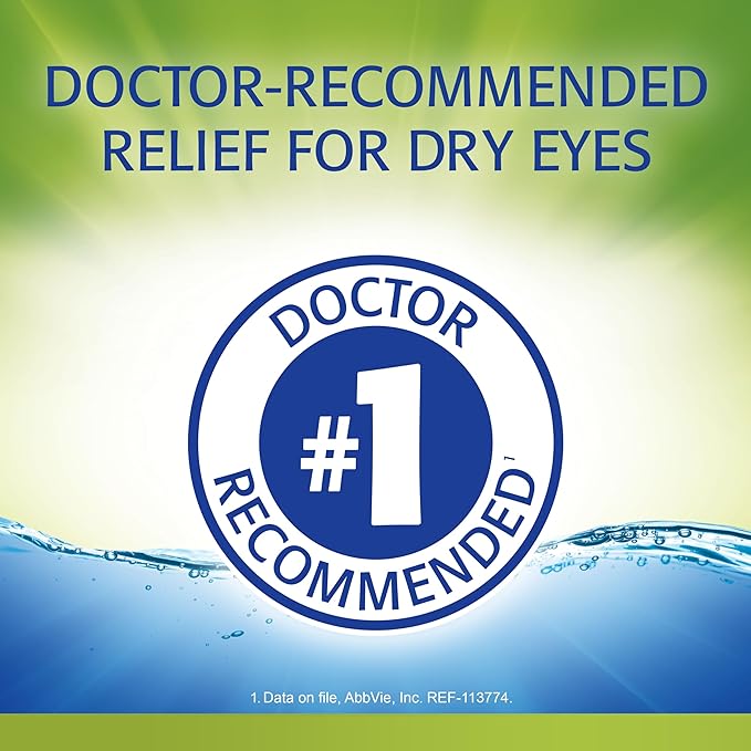 Refresh Relieva for Contacts Lubricant Eye Drops For Dry Eyes, 0.27 Fl Oz Sterile