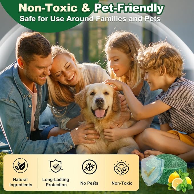 32PCS Mouse Rodent Repellent, Natural Mouse Repellent Peppermint Oil for Mice, Rats, Squirrels, Spiders and Pests, Keeps Pests Away Effectively from Garden & Home (Peppermint)