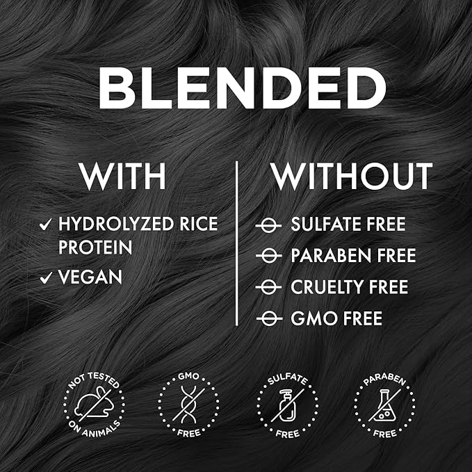 MOEHAIR Semi-Permanent Hair Color | Dark Blue Hair Dye 8 Oz | No Ammonia, Sulfate or Paraben | Vegan & Cruelty-Free | Voodoo Serenity Blue Hair Color (Black)