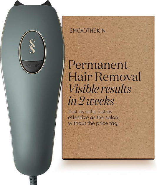 SmoothSkin Pure Adapt Green IPL Hair Removal Device, At-Home Laser Hair Removal for Women & Men, Visible Results in 2 Weeks, Safe for Face & Body, Painless, Long-Lasting Hair Reduction, Full Body Use