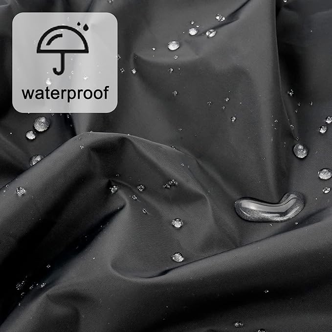 Reusable Shower Cap for Women, Large Waterproof Shower Bonnet Washable Elastic Band Bath Accessories Hair Hat for Long Hair, Braids(Black)