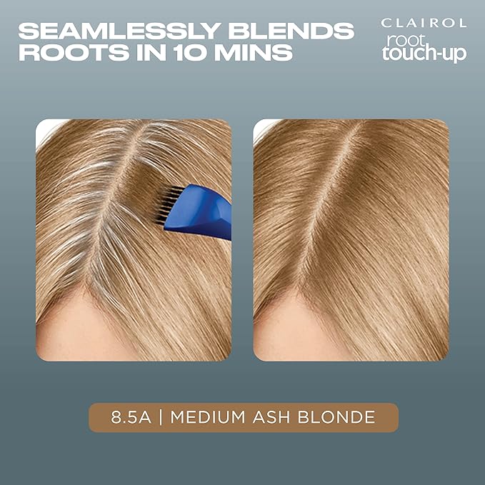 Clairol Root Touch-Up by Nice'n Easy Permanent Hair Dye, 8.5A Medium Champagne Blonde Hair Color, Pack of 1