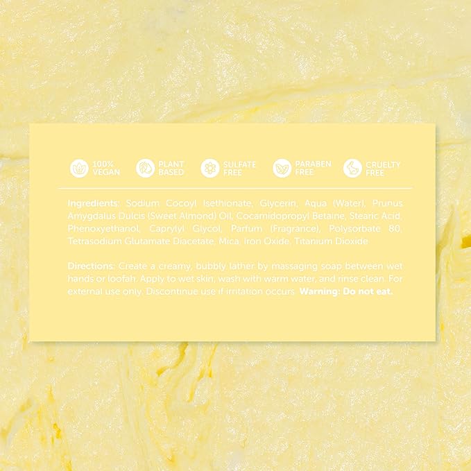 Nectar Life Whipped Soap and Shave Butter, 5 oz (Lemon)