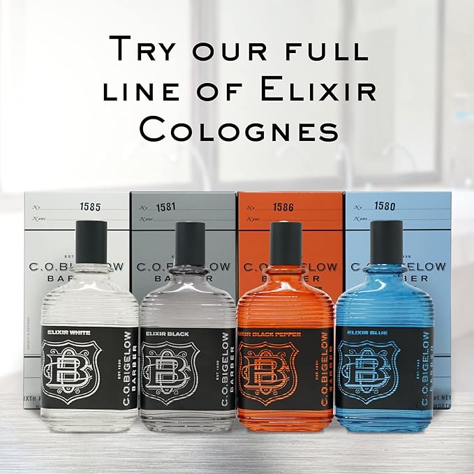 C.O. Bigelow Elixir Black Cologne for Men, Musk & Vanilla Fragrance, Long Lasting Men's Cologne, Elixir Perfume for Men, 2.5 Fl Oz