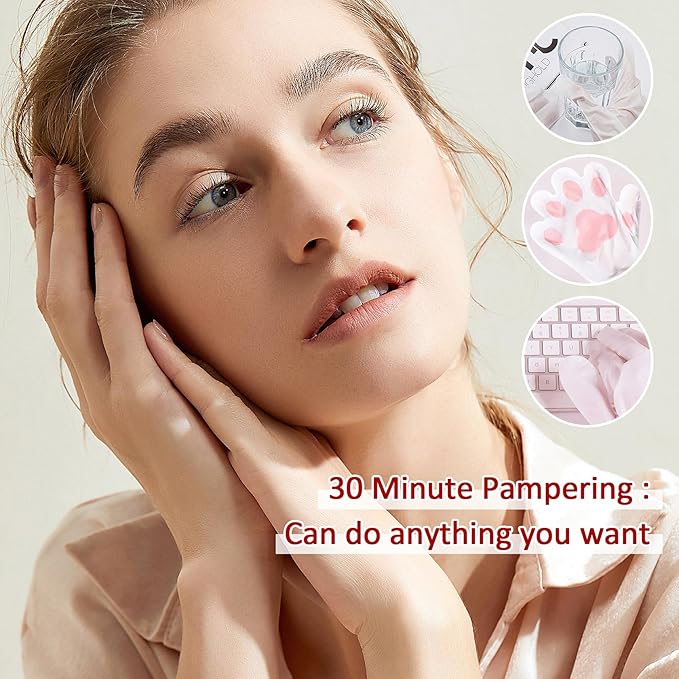 Hand Masks Moisturizing Gloves,6 Pairs Hydrating Hand Peel Masks Gift Set for Dry Cracked Hands Care,Long-lasting and Non-greasy Hand Moisturizer Gloves for Women J