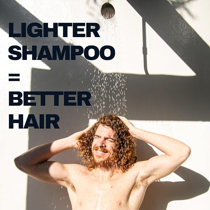 Modern Mammals Light Shampoo Bundle - Gentler Wash for Better Hair, Minimalist Hair Care, Low Lather, Fragrance-Free (2.4oz Bar & Slotted Wooden Tray)