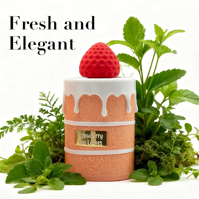 Strawberry Tres Leches Eau de Parfum for Women - Long-Lasting 100ml Original Gourmand Cologne, Sweet & Creamy Fragrances for Women | Arabian Perfume Inspiration