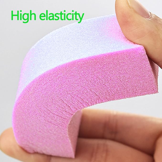 20 pcs Nail Buffer Blocks with 4 Sides, 120 Grit Professional Pedicure Manicure Buffer Kits (Pink)