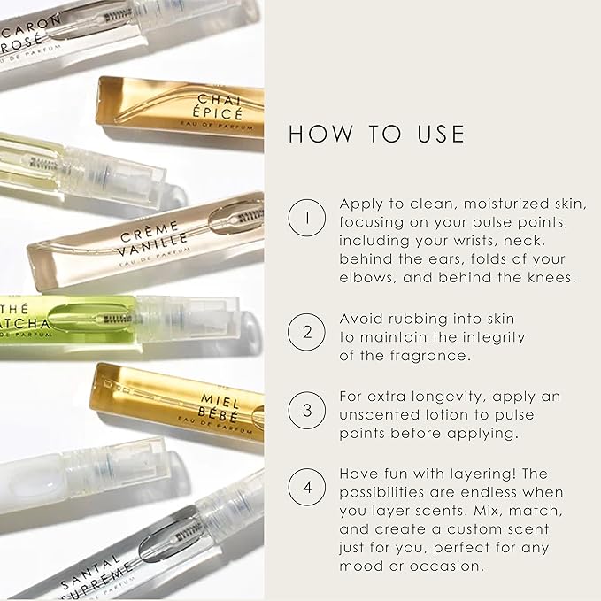 Le Monde Gourmand Parfum de Voyage 10 Piece Purse Spray Discovery Set - 0.23 fl oz (6.8 ml) Each Sample Fragrance