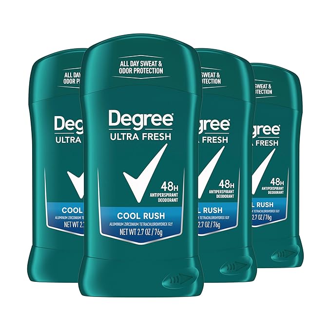 Degree Men Ultra Fresh Antiperspirant Deodorant Stick for Men 4 Pack Cool Rush 2.7 oz