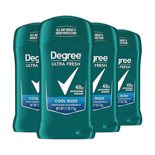 Degree Men Ultra Fresh Antiperspirant Deodorant Stick for Men 4 Pack Cool Rush 2.7 oz