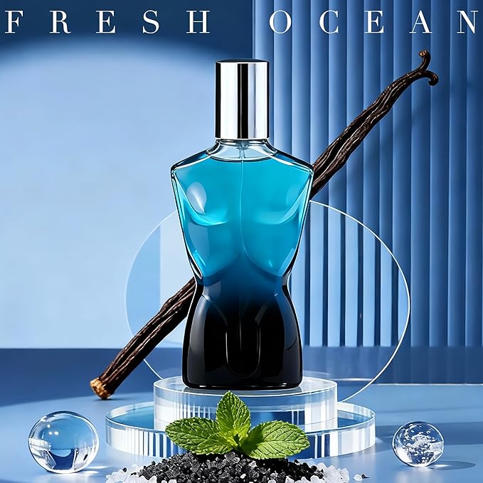 Blue for M Ultra for M, Men's Cologne Gift, Long Lasting EDP, Aura of Elitism & Modern Style, Perfume for Business, Commute and Casual Use, 3.4 Fl Oz (BLUE-for men)