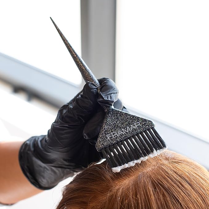 FRAMAR Hair Color Brush Set – Glitter Color Brush, Hair Dye Brush Kit, Hair Coloring Brush, Hair Color Brushes For Hair Stylist, Hair Dying Brush, Hair Salon Supplies, Hair Dye Brushes – 3Pk