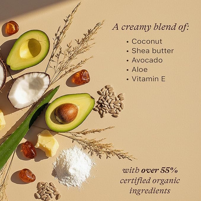 Natural Deodorant for Women - Aluminum & Baking Soda Free, USA Made for Long-Lasting Odor Protection, Made with 55% Organic Ingredients, Kid & Sensitive Skin Safe Magnesium Deodorant