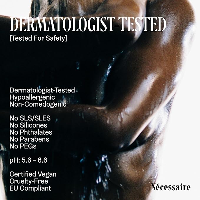 Nécessaire The Body Wash Olibanum. Natural Body Wash for Women + Men. Radiance Cleanse. Multi-Enzyme Gel Cleanser for Dull Skin. Notes of Vanilla, Fig Leaf, and Cassis Buds. 16.9 Fl Oz.