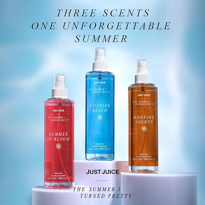 Just Juice - The Summer I Turned Pretty Summer in Bloom Body Mist - Fresh, Sun-Kissed Body Spray for Women and Men - 10.14 oz