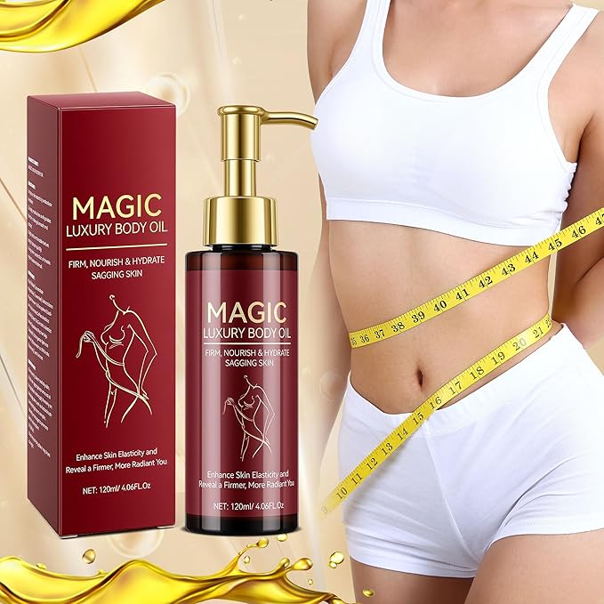 Body Firming Oil – Nourishing & Hydrating Dry Oil with Vitamin E & Natural Oils, Fast-Absorbing Serum for Crepe Skin, Helps Improve Elasticity & Smooth Skin Appearance, Full Body Care, 120ML