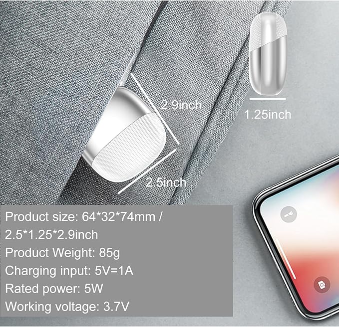 YFLife 2025 Electric Nail Clipper Integrated Cutting and Grinding, with Led Light, 2 Speed, Quiet and Portable Baby Nail Trimmer for Autism Kids Adult Seniors (White)