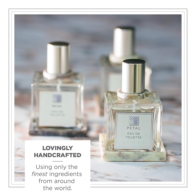 Zents Eau de Parfum (Petal) for Women & Men | Long-Lasting Clean Fragrance with Lily of the Valley, Rose & Lemon | Floral & Fresh Scent | 1.69 oz