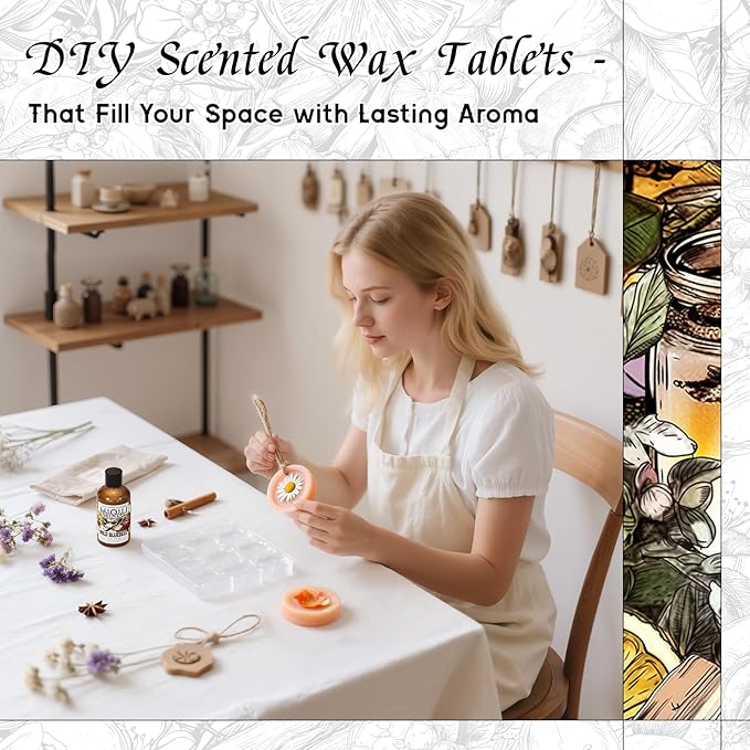 HIQILI Wild Bluebell Fragrance Oil for Candles, Soaps Making, Inspired by J-M.Lone Wild-Blubell, and More DIY Projects, Diffuser, Green Scents for Closets, Drawers - 1 Fl Oz