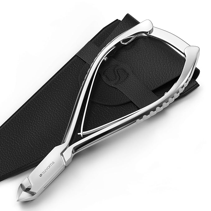 Suvorna Professional Cuticle Trimmer and Professional Cuticle Nippers - Cuticle Clippers for Women and Men - Cuticle Cutter For Nails - Sharp Cuticle Nippers Professional for Spas and Salons