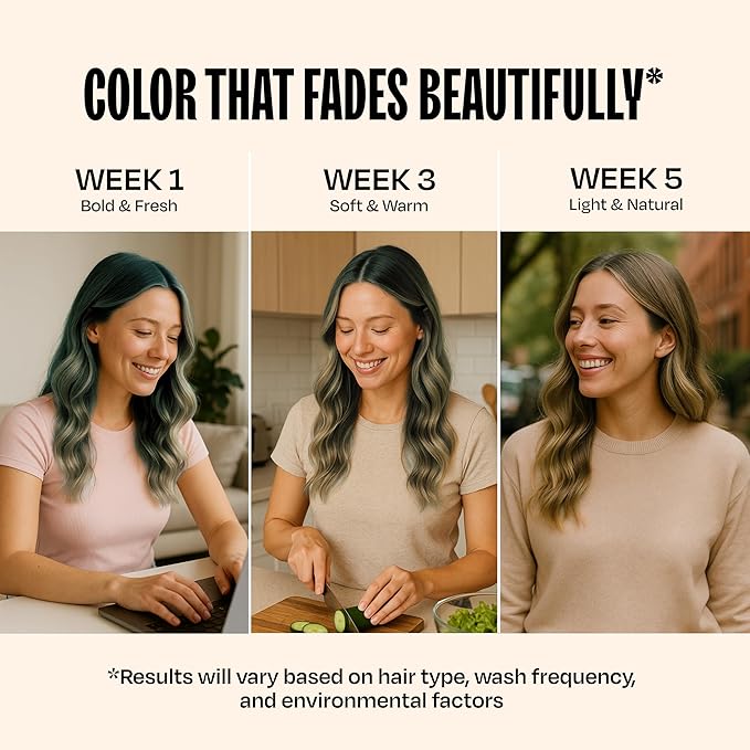 Overtone Semi Permanent Hair Color Conditioner, Glacier Mist, 8 oz, Nourishing, Damage-Free, Color Depositing Mask for All Hair Types with Shea Butter & Coconut Oil, Vegan & Cruelty-Free