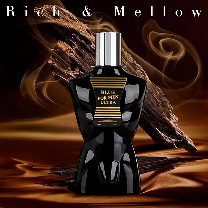 Blue for M Ultra for M, Men's Cologne Gift, Long Lasting EDP, Aura of Elitism & Modern Style, Perfume for Business, Commute and Casual Use, 3.4 Fl Oz