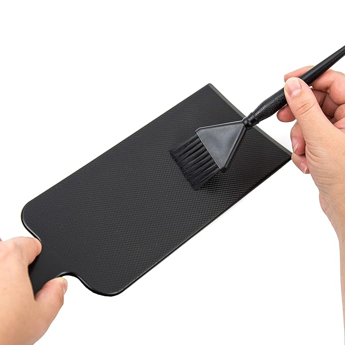 Balayage Kit - 1 Long and 1 Short Balayage Board, 1 Straight and 1 Angled Hair Dye Brush - Hair Highlighting Kit - Hair Dye Kit - Hairstylist Accessories Brushes