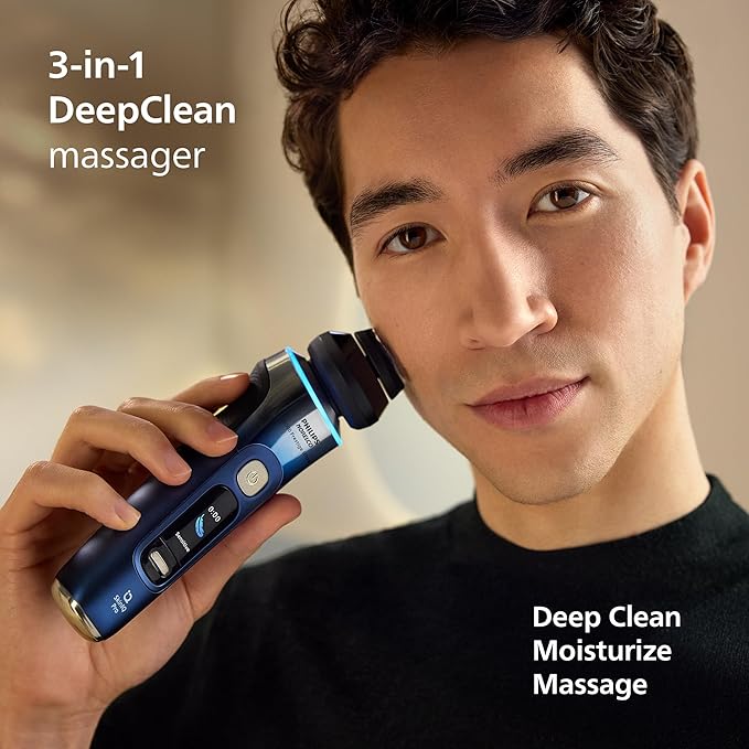 Philips Norelco Shaver i9000 Prestige Ultra Special Edition - Wet & Dry Electric Shaver, SenseIQ Pro Technology, Triple Lift & Cut System, 360 Rotating NanoTech Precision Blades, Model XP9406/93