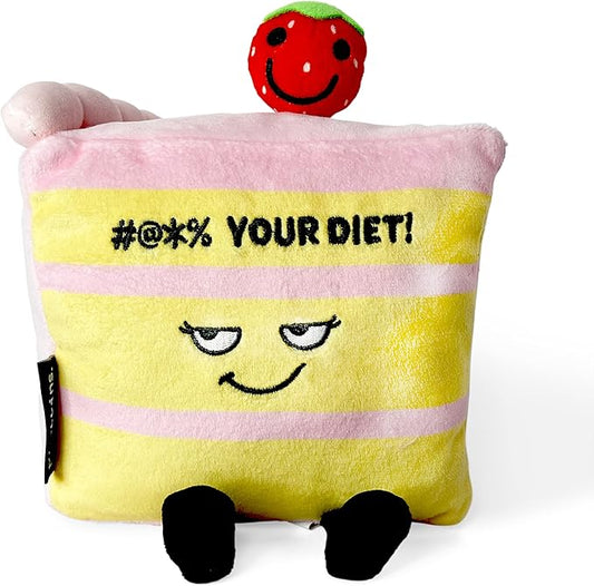 Punchkins Cake Plushie - Screw Your Diet Funny & Sassy Food Plush Toy for Gifting