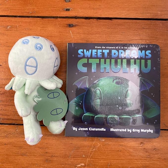 C is for Cthulhu Sweet Dreams Cthulhu & Glow-in-The-Dark Plush Bedtime Bundle (Baby Plush (6 inches))