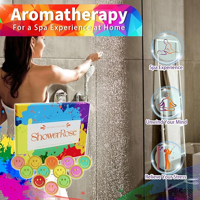 Shower Steamers Aromatherapy - Christmas Stocking Stuffers for Men, Birthday Gifts for Women, White Elephant, Relaxation, Self Care (15-Pack)