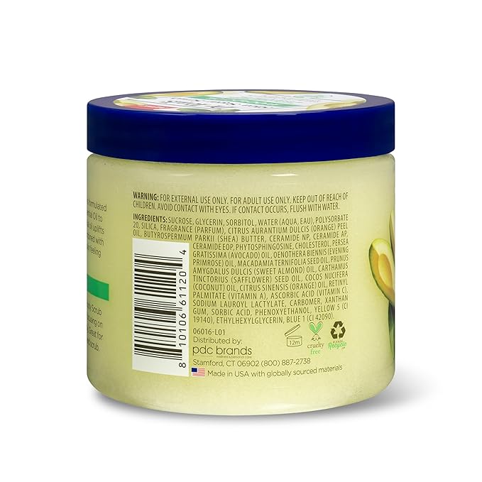 Dr Teal's Shea Sugar Scrub, with Ceramides & Avocado Essential Oil, 19 oz (Pack of 3)