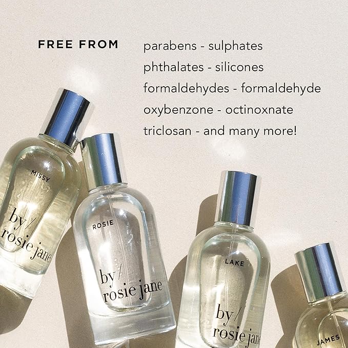 By Rosie Jane Travel Perfume Spray (Leila Lou) - Clean Perfume for Women - Non-Toxic Body Mist with Notes of Juicy Pear, Sweet Jasmine & Tangerine Skin - Paraben, Sulfate & Phthalate Free (10ml)