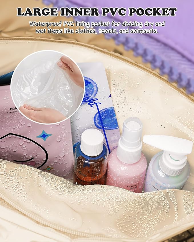 Teen Girl Gifts Trendy Stuff-Gift Idea for Women Her-Initial Duffle Bag, Carry On Bags for Women，Overnight Bag with Wet Pocket，Lightweight Travel Bags Personalized Gym Tote with Makeup Pouch