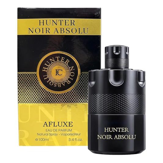 HUNTER NOIR ABSOLU Long-Lasting Men's Cologne Eau de Parfum | 100ml Dark Woody Night Fragrance | Gift Set for Him