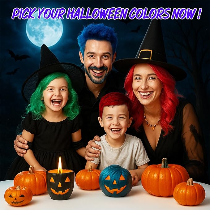 4Pcs Temporary Hair Color Wax for Christmas Party, Daily Party Cosplay Stocking Stuffers DIY Washable Hair Chalk Natural Instant Hair Color for Women Temporary Hair Dye for Kids Teens Women Men 40g