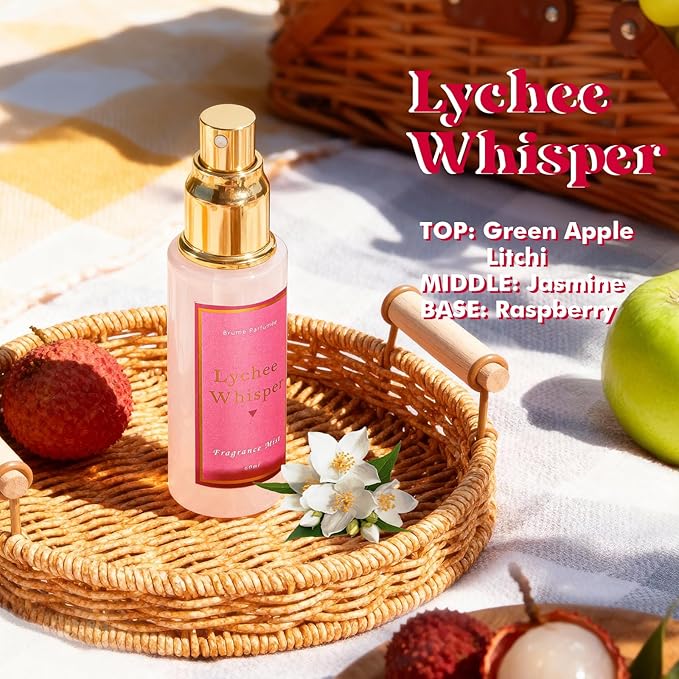 Body Spray for Women 3 Pack, Fragrance Mist Gift Set, Travel Size Each 60ml, Vanilla Orchid Lychee