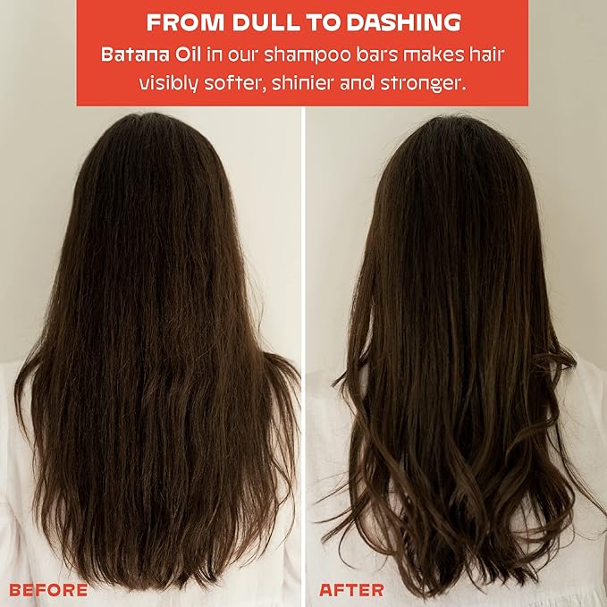 NOLE CARE Sustainable Conditioner Bar with Coconut & Batana Oil for Frizz (2.12 Oz Bar) - Sustainable, PH Balanced, Rice Protein Conditioner for Silky Frizzy Hair, Plastic-Free