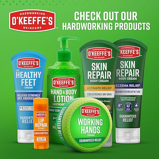 O’Keeffe’s Skin Repair Eczema Relief Body Cream, 7oz Tube (Pack of 1) – 48 Hour Itch Relief in One Use