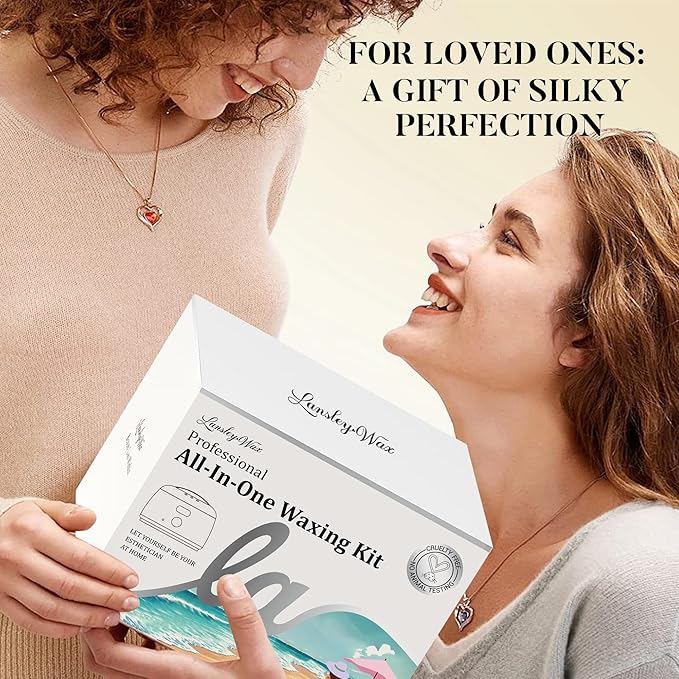 LANSLEYWAX Digital Waxing Kit for Women Men - YOLO Flora Waxing Machine with 39 Accessories - Hard Wax Kit for Arm Leg Brazilian Bikini Face Sensitive Skin, Wax Warmer Hair Removal for Home/Salon Use