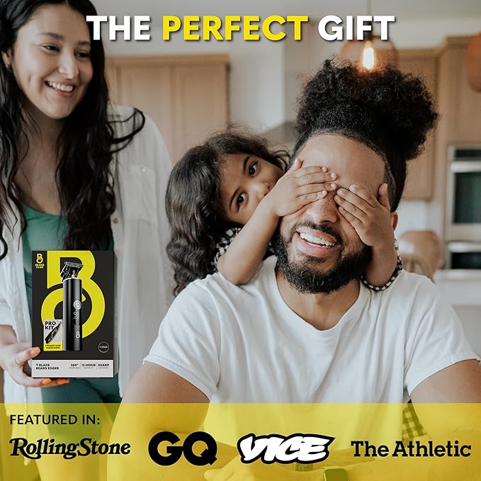 The Beard Club Professional T-Blade Beard Trimmer for Men with Straight Razor - Barber Electric Shaver & Hair Clippers for Men – Zero Gapped Cordless Hair Trimmer & Edger, Line Up Grooming Kit