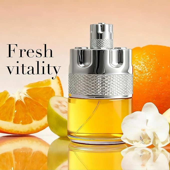 AZURA NOIR Long-Lasting Cologne for Men | Fresh Citrus & Woody Scent | Eau de Toilette 100ml Spray | Day to Night Fragrance1